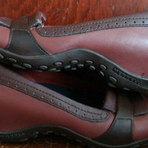 MERRELL Plaza Moc Dark Autumn Leather Loafers Shoe